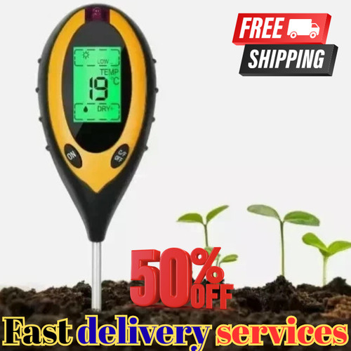 Digital soil ph tester - 4-in-1,