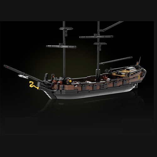 Moc pirate brig - moc, ship