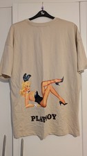 PLAYBOY Bunny T Shirt Gift Cotton grey UNISEX XL