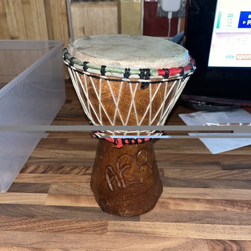 Hand carved wooden - wooden, djembe