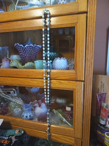 Vintage large bead - large, glow