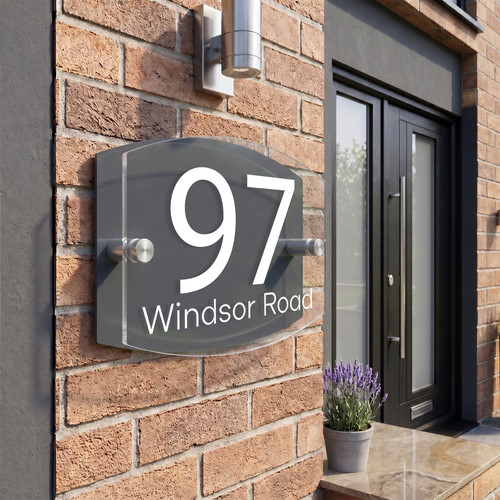 House number plaques - house,