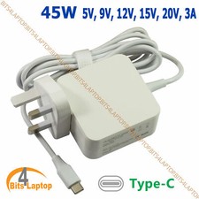 For HP ProBook 450 G7 9TV53EA USB-C 45W Power Supply AC Adapter Charger -WHITE