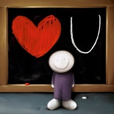 DOUG HYDE  "LOVE LETTER" NEW LTD EDT GICLEE PRINT MOUNTED