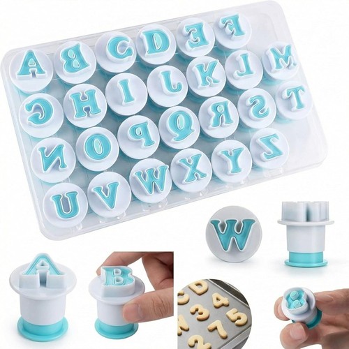 26pcs alphabet cookie cutters - cookie,