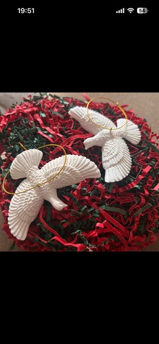 Turtle doves ornaments - doves,