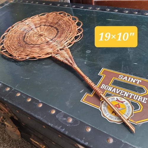 Vintage wicker carpet whip - vintage,