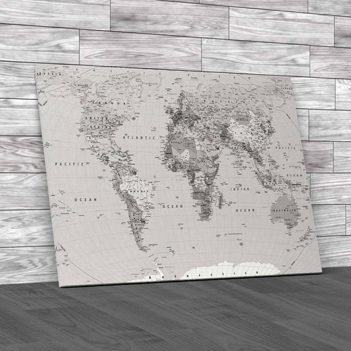 World map high detail - detail, black