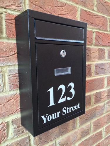 Personalised post box large - box,