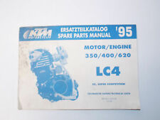 1995 KTM SX 350 400 620 LC4 ENGINE SPARE PARTS MANUAL MOTOR BOOK LIST 3.203.83