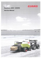 Claas Quadrant 2200 & 2200RC Square Baler Workshop Service Repair Manual
