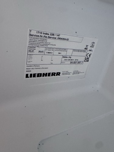 Liebherr 1710 under counter - t,