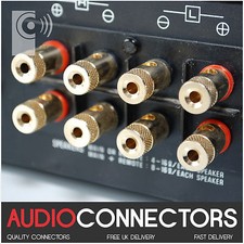 8 x EDGE Amplifier /Speaker Binding Posts - Socket for 4mm Banana Plug (BI2)
