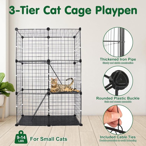 Large cat cage tier indoor - cat,