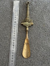 Vintage Brass Shoe Horn Longships Lighthouse Land’s End Souvenir England