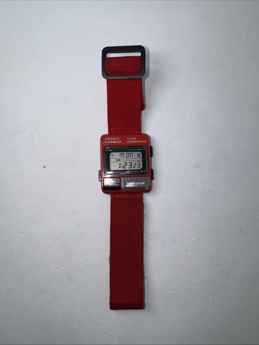 Working seiko s229 5000 - seiko, red