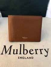 Mulberry Mens 8 Card Wallet Tan  Excellent Condition RRP £245