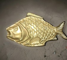 Vintage Solid Brass Fish Shape