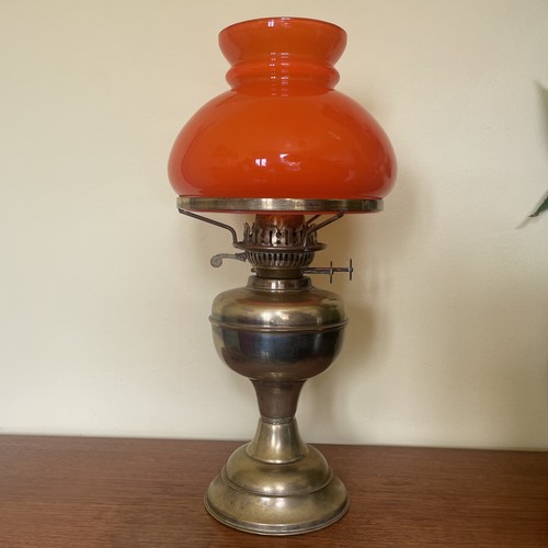 Vintage brass oil lamp duplex - vintage,
