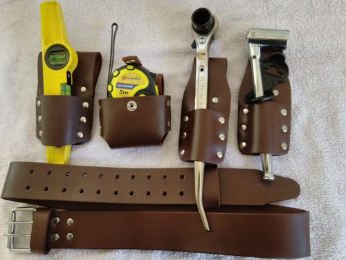 Scaffold brown leather tool - brown,