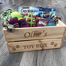 Personalised Pet Toy Box Dog
