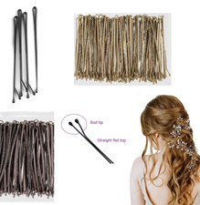 100 x Straight Long Bobby Hair