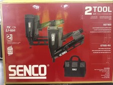 Senco 4vs7021n1 7.2v 1st & 2nd Fix Nail Gun Kit 2 Batteries Charger Case New