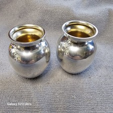 Pair of Solid Silver Posy Vases by Sampson and Mordan 1897 Birmingham Antique