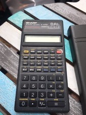 Vintage Scientific Calculator SHARP EL-531GH DAL Grey Case School 1992 Computer