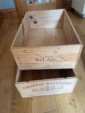 2 x Wine Box Crate Wooden 12