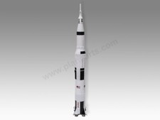 Saturn V NASA Apollo Moon Rocket Solid Mahogany Wood Handcrafted Display Model