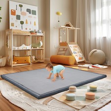 NAIZEA Extra Large Baby Play Mat for Floor Play Mat Tummy Time Mat 80"x80"x1.4"