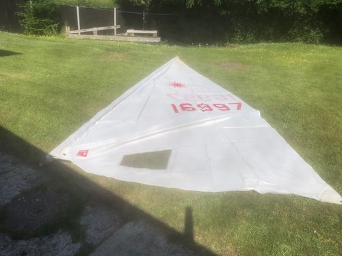 White genuine laser sail