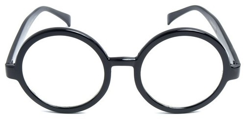 Wizard school boy - round, black