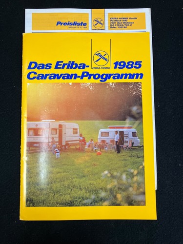 1985 eriba caravan - eriba, program