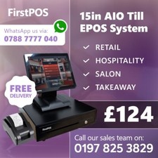 15in Touchscreen EPOS Cash Register Till System 