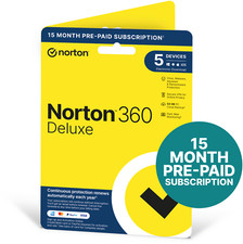 Norton 360 DELUXE Antivirus VPN 5 Devices  15 MONTHS 2025 - 5 Minute Delivery