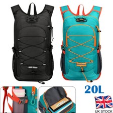20L Hiking Camping Backpack Waterproof Mens Women Outdoor Travel Rucksack Bag UK