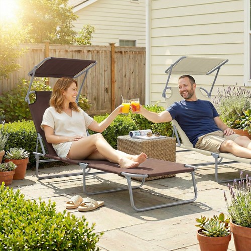 Reclining sun lounger - reclining,
