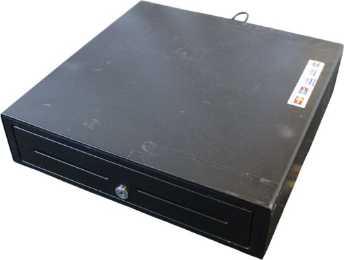 Black electronic cash drawer - electronic,