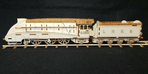 Laser cut wooden mallard - mallard, steam