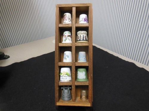 Thimbles lot display shelf - thimbles,