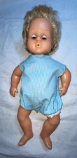 VINTAGE 1960S TINY TEARS DOLL IN ORIGINAL BLUE  ROMPER SUIT