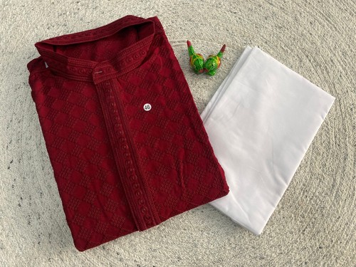 Men cotton blend kurta - men’s,