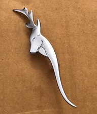 Highland Kilt Pin Stag Head Chrome Finish 4"/Stag Head Kilt Pin/Brooch/kilt Pin