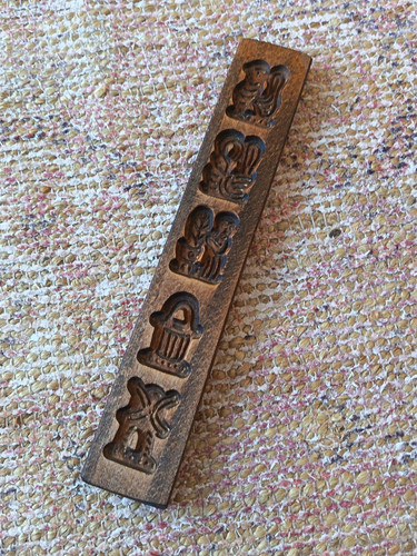 Vintage wooden cookie butter - vintage,