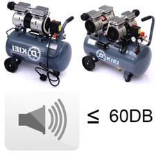 25 Litre Air Compressor Portable 2.5HP 8CFM Quiet 60dB Oil Free Pump Garage Shop