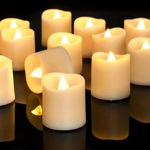 Set led flameless pillar - set,