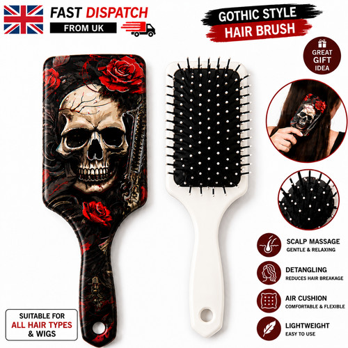 Skull hair brush air halloween - brush,