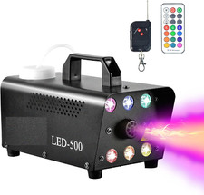 Smoke Machine Remote Control DJ Disco Party Fog Mist Effect 500W  Multicolor